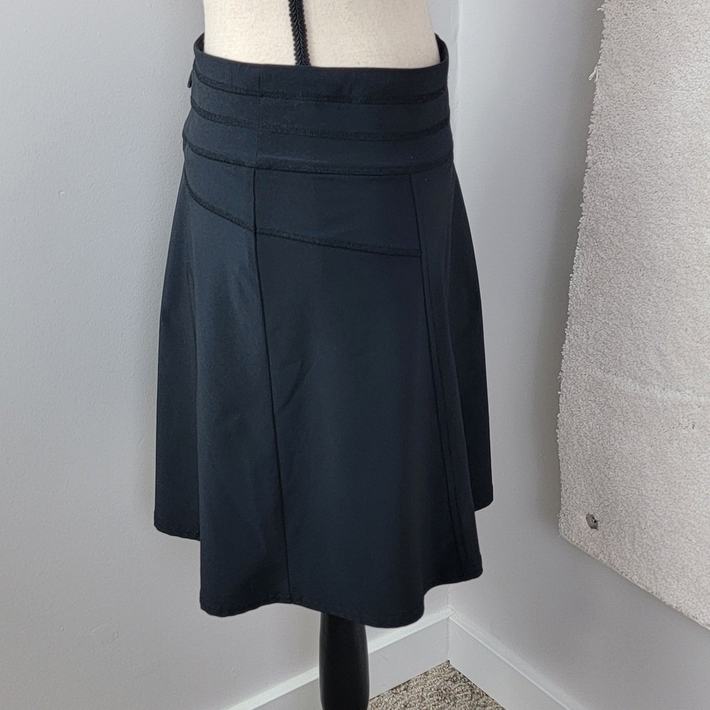 Athleta All Day Skort 14 Black High Rise Active Travel Golf Skirt Gorpcore - Picture 12 of 14
